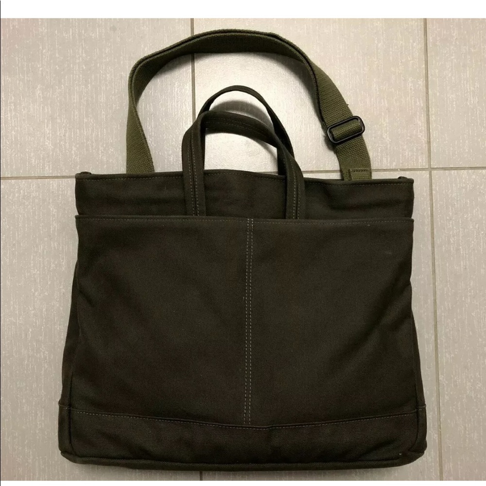 Makr Work Carryall Army Green Canvas Briefcase